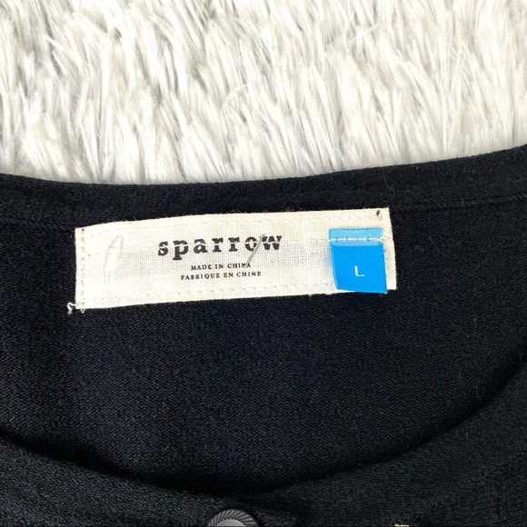 Anthropologie Sparrow Retro Scalloped Knit Cardigan EUC - Picture 9 of 10